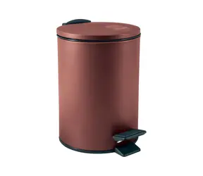 Spirella ADELAR bordowy / Kosz na śmieci pedałowy / 3 L / stal