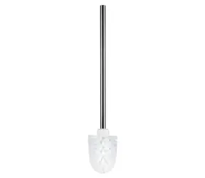 Szczotka do WC Spirella MILO biała / Uchwyt ze stali nierdzewnej / Średnica główki 60 mm
