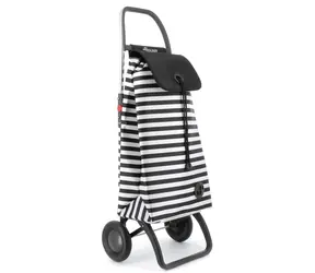 Rolser I-Max Marina 2 Logic czarno-biały / Torba zakupowa na kółkach / 2 koła / pojemność 43 l / ładowność 50 kg