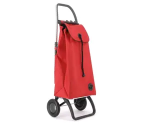 Rolser I-Max MF 2 Logic czerwony / Torba zakupowa na kółkach / składana / pojemność 43 l / ładowność 40 kg / Macrofibra