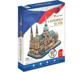 Puzzle 3D CubicFun Katedra św. Wita / 193 elementy / 39 x 20 x 29 cm