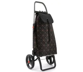 Torba zakupowa Rolser I-Max 2 Logic Star RSG czarno-pomarańczowa / 2 koła XL / pojemność 40 l / ładowność 40 kg