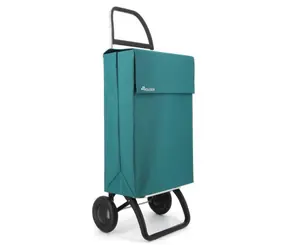 Torba zakupowa Rolser Jean LN 2 na kółkach turkusowa / 43 l / ładowność 50 kg / 2 koła