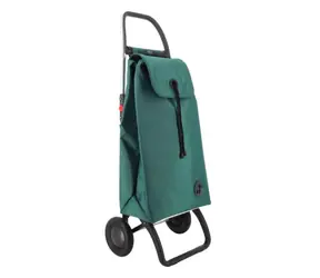 Rolser I-Max MF 2 Logic turkusowy / Torba zakupowa na kółkach / składana / pojemność 43 l / ładowność 40 kg / Macrofibra