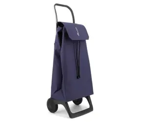 Rolser Jet LN Joy granatowy / Torba zakupowa na kółkach / 40 l / ładowność 40 kg / wysokość 97,5 cm / 2 koła
