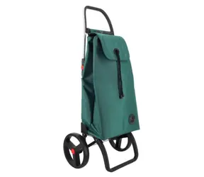 Rolser I-Max MF 2 Logic RSG turkusowy / Torba zakupowa na dużych kółkach / Macrofibra / 43 l / 108 cm