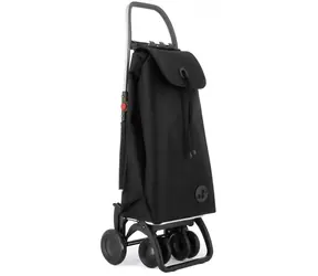 Rolser I-Max MF 4 Logic Tour czarny / Torba zakupowa na kółkach / pojemność 32 l / ładowność 40 kg / wysokość 87,5 cm