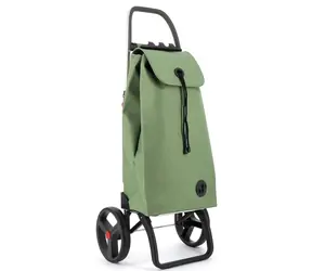 Rolser I-Max Tweed 2 Logic RSG zielony / Torba na zakupy / na dużych kółkach / Materiał tekstylny tweed