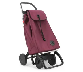 Rolser I-Max 955 MF 4 Logic burgundy / Torba zakupowa na kółkach / Macrofibra / 43 l / 104 cm