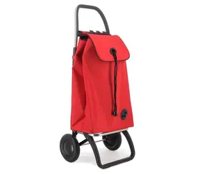 Rolser I-Max 955 MF 2 Logic czerwony / Torba zakupowa na kółkach / 2 koła / składana / pojemność 43 l