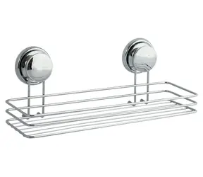 Półka MSV Mega VENTOUSES / Z przyssawkami / Stal błyszcząca / 35 cm