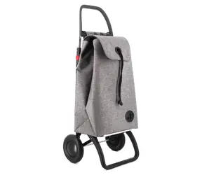 Rolser I-Max 955 Tweed 2 Logic szary / Torba zakupowa na kółkach / 2 koła / pojemność 43 l / ładowność 50 kg