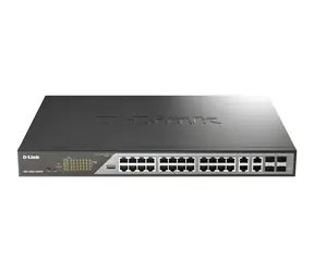 D-Link DSS-200G-28MPP/E / Przełącznik / Zarządzalny L2 / 24x Gigabit PoE+ / 4X SFP / PoE 518 W