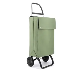Rolser Jean Tweed 2 zielony / Torba zakupowa na kółkach / 2 koła / pojemność 43 l / ładowność 50 kg