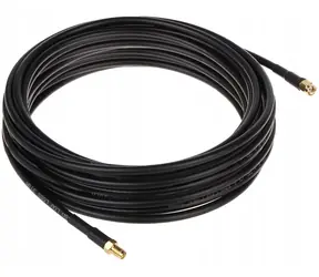 Kabel antenowy sygnałowy SMA(M)-SMA(F) czarny / Kabel antenowy / 10 m