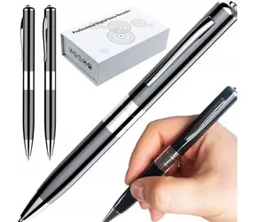 Luksusowy mini dyktafon w kształcie długopisu / Dyktafon / Nagrywanie do 15 godzin / Pamięć flash USB