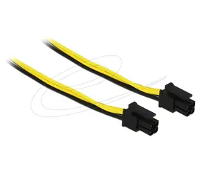 DeLock Micro-Fit 3.0 4pin - Micro-Fit 3.0 4pin czarny / Kabel zasilający / 20 cm