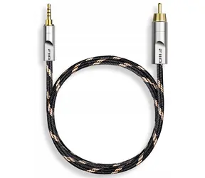 Kabel FiiO Jack 3,5 mm - RCA (Cinch) czarny / Kabel audio / 20 cm