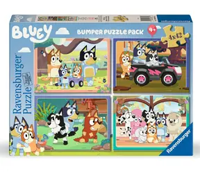 Puzzle Ravensburger Bluey / 4x42 elementy / od 4 lat