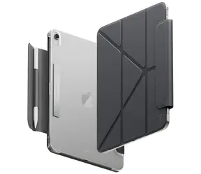 UNIQ Camden Lite szary / Etui na tablet / iPad Air 11" (2024/2025/2026) / skóra ekologiczna / Gniazdo na Apple Pencil