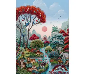 Puzzle HEYE Ogród egzotyczny: Raj na łonie natury / 2000 elementów / 69 × 97 cm