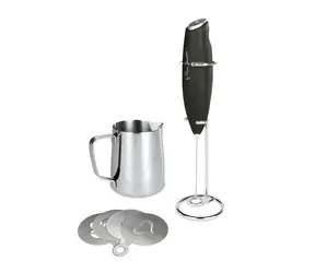 Lamart LT7092 Kaffe / Spieniacz do mleka / stojak i dzbanek / 4 szablony do kawy / 350 ml