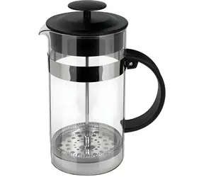 Lamart Heat LT7088 przezroczysty/czarny / Czajnik do kawy i herbaty / French press / 1 l / szkło/plastik