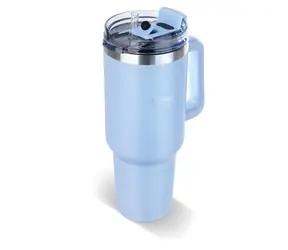 Lamart Huge LT4090 niebieski / Kubek termiczny / 0,9 l /  9 cm / stal nierdzewna, plastik