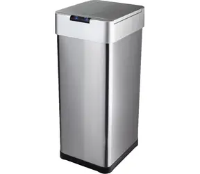 Lamart LT8129 stal nierdzewna, plastik / Bezdotykowy kosz na śmieci / 50 l / czujnik ruchu / zasilanie USB-C