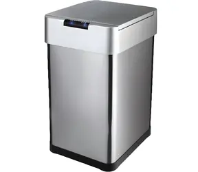 Lamart LT8127 srebrny / Bezdotykowy kosz na śmieci / 30 l / czujnik ruchu / zasilanie USB-C / stal nierdzewna, plastik