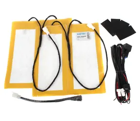 Ogrzewanie fotela KEETEC Spiral / Ogrzewanie fotela / 1 fotel / 2 poziomy / termostat / 12 V