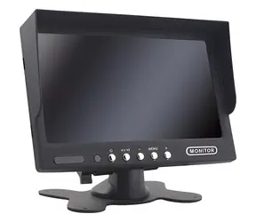 7" KEETEC TFT7A2 / Monitor samochodowy / 2x wejście wideo / 800 × 480 / 12/24 V