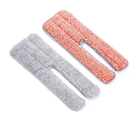 Mop wymienny Lamart Push, płaski, pomarańczowy / Pokrowiec na mop / tekstylny / 32 × 11 cm