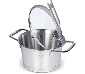 Naczynie żaroodporne Lamart Conic z pokrywką 1,7 l / 16 x 9 cm / stal nierdzewna