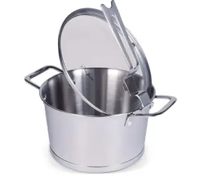 Naczynie żaroodporne Lamart Conic z pokrywką 2,4 l / 18 x 10 cm / stal nierdzewna