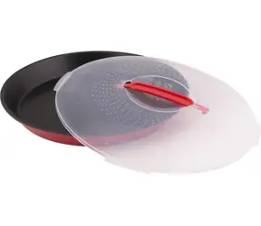 Lamart Dolce czarno-czerwona / Forma do ciasta /  30,5 cm / stal/plastik