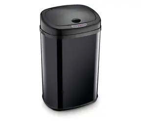 Lamart LT8111 czarny / Kosz na śmieci / Bezdotykowy czujnik ruchu / 30 l / Stal nierdzewna