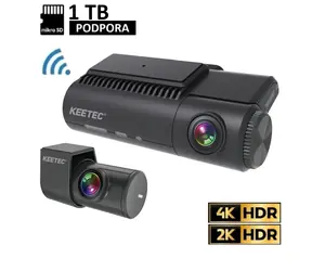 KEETEC DC6000 2CH / Kamera samochodowa / 4K+2K / HDR / WiFi / GPS / microSD