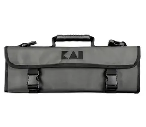 Zestaw noży KAI Wasabi Black / 5 szt. + torba szefa kuchni / Stal nierdzewna 6A/1K6 / 58 HRC