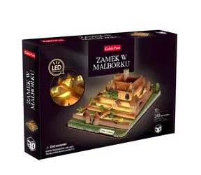 Puzzle 3D Zamek Malbork LED / Puzzle 3D / Oświetlenie LED