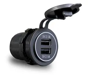 KEETEC MY1248 / Ładowarka samochodowa / 2x USB-A / 5V 4.2A / wbudowana