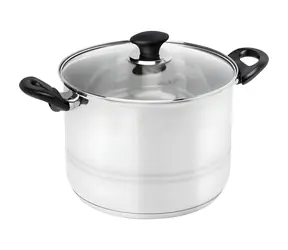 Garnek Lamart Leger z pokrywką 7,9l srebrny / 24 x 18 cm / stal nierdzewna