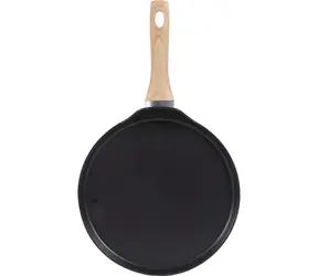 Patelnia do naleśników Lamart LT1290 czarno-brązowa / 28 cm / aluminium / powierzchnia nieprzywierająca