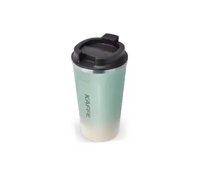 Kubek termiczny Lamart Kaffe 500 ml zielony /  6,8-9 cm, wys. 17 cm / stal nierdzewna, plastik, silikon