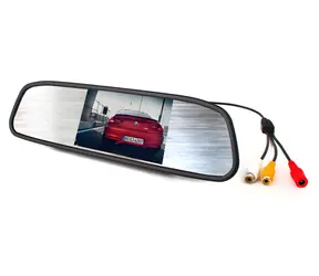 KEETEC TFT MIRROR / Monitor w lustrze / 4,3" / 2x RCA / 12V