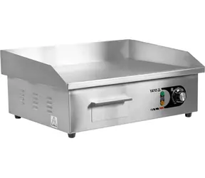 Płyta grillowa YATO Gastro gładka / Płyta grillowa / 3000 W / 550 mm / Stal nierdzewna