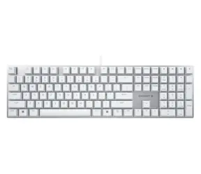 Cherry KC 200 MX srebrno-biała / Klawiatura mechaniczna / Cherry MX Brown / przewodowa / USB / układ US