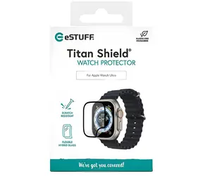 eSTUFF Titan Shield przezroczysty do Apple Watch Ultra / Szkło ochronne / Hybrydowe / Szkło hartowane / 9H