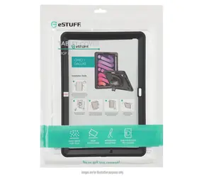 eSTUFF OHIO Defender czarny / Etui na tablet / Samsung Galaxy Tab S11 / MIL-STD-810H / Obrotowy stojak 360°