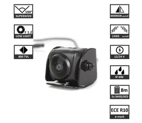 KEETEC CAM7 / Kamera parkowania / Analogowa / 190° / IP69K / 12-24V
